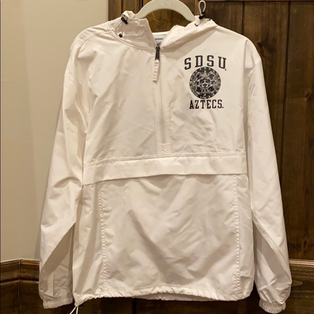 san diego state quarter zip rain coat